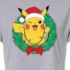Women's - Pokémon - Pikachu Lights Wreath Cropped Graphic T-Shirt - 2 of 4
