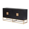 55.3" Light Luxury Designed Sideboard with 4 Doors, Storage Cabinet with Metal Legs and Adjustable Shelves 4W - ModernLuxe - 4 of 4