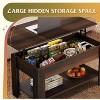 GALAXHERO 39" Lift-Top Coffee Table – Storage Coffee Table with Hidden Compartment & Open Shelf, for Living Room, Office & Reception Room - 3 of 4
