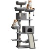 68.5" Heavy Duty Cat Tree for Large Cats, Multi-Level Tower with Plush Perches - 2 of 4