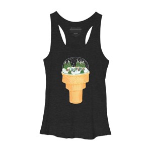Women's Design By Humans Sno-Cone By BullShirtCo Racerback Tank Top - 1 of 3