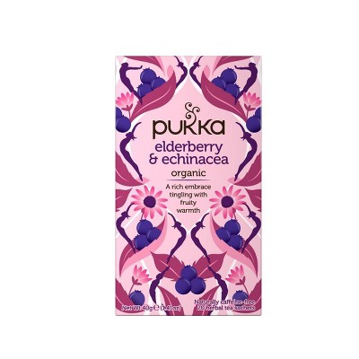 Pukka Elderberry & Echinacea Organic Tea Bags - 20ct