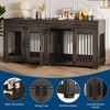 ODK 71" Large Dog Crate Furniture for 2 Dogs with 3 Drawers, Heavy Duty Double Indoor Dog Kennel and TV Stand for Medium Large Dogs - 4 of 4