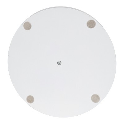 Lipton Glamorous White and Gold Round Metal Two-Tier Tray