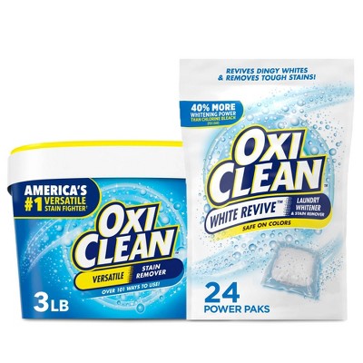 OxiClean White Revive Laundry Whitener + Stain Remover Power Paks - 24ct/21.1oz