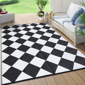 Outdoor Rug for Patio Reversible, Plastic Straw Rug Waterproof Camping Rug Portable - 1 of 4