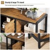 75" TV-Compatible 65" TV Stand | Entertainment Center with Adjustable Legs | TV Console with Open Shelves & Doors for Living Room & Entryway - 3 of 4