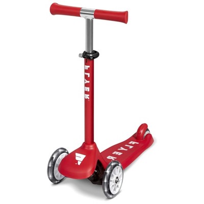 Radio Flyer Kids Toddler Scooter  Flyer Glider Jr. with Light Up Wheels, Red, Radio Flyer Ride On Toys for Kids 2-5 Years Old for Outdoor Riding