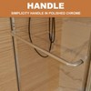 NicBex Shower Door 44-48"Wx72" H Traditional Sliding Shower Door with 1/4" Clear Tempered Glass for Walk-in Shower - 2 of 4