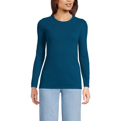 Lands' End Women's Cotton Rib T-shirt