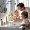 Gulches Brushed Gold 2 Handle 8-Inch Widespread Bathroom Sink Faucet - 3 Hole Design with 360° Swivel Spout - 2 of 4