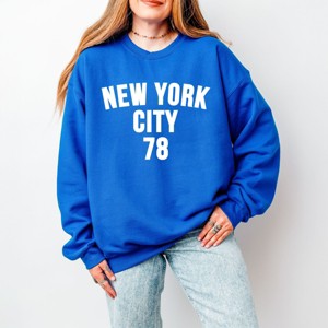 Simply Sage Market New York City Arched 78 Puff Print Sweatshirt - 1 of 4