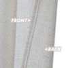 Linen Blend Curtains Solid Curtains for Living Room Bedroom Curtains with Grommet Light Filtering, 2 Pieces - 4 of 4