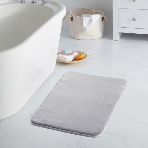 Seenda Memory Foam Bath Mat - Small,Bathroom Rugs and Mats Non Slip Ultra  Soft and Absorbent Bath Rug,Shower Rug for Bathroom Plush Carpet for  Tub(16x24,Grey) 