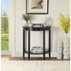 GDFStudio Dain Modern Wooden Half Moon Console Table with 1 Open Shelf - 2 of 4