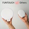 FUNTOUCH 7'' Travel Makeup Mirror with 5X Magnifying, 3 Color Lights, 2-Sided, Portable and Rechargeable Travel Essential - 3 of 4