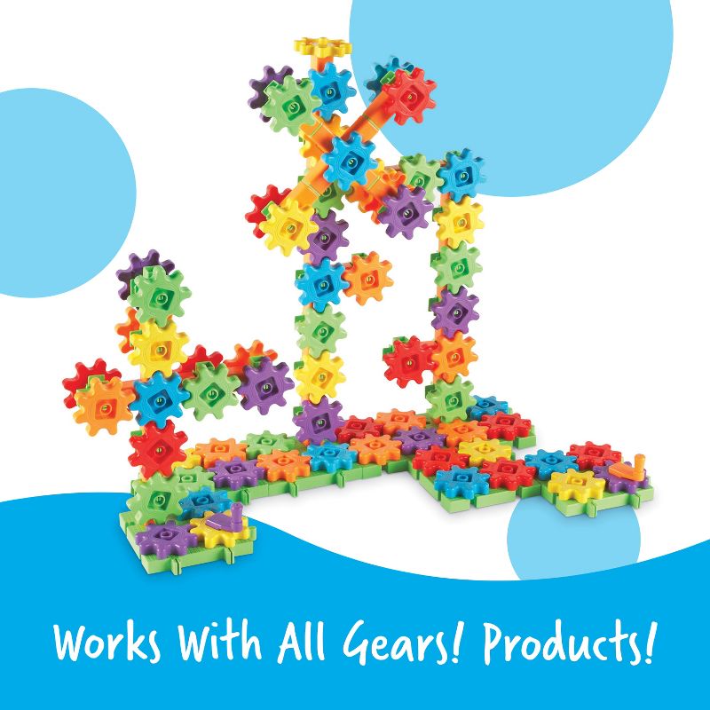 Learning Resources Gears! Gears! Gears! Super Building Toy Set, 150 Pieces, Ages 3+, 5 of 7