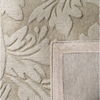 Sage Elegance Hand-Loomed Wool 4' x 6' Tufted Area Rug