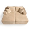 XIZZI Plush Sofa Sets with Pure Sponge Comfort, Ultra Supportive No Assembly Required Sectional Couch, High-Density Sponge for Lasting Relaxation - 2 of 4