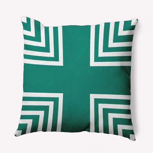 Kelly green throw online pillows