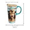 Evergreen Ceramic Travel Cup with metallic accents 17oz Myrtle - 2 of 4