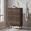 NicBex Wide Drawer Dresser,Mid-Century Style Dressers,Chest of Drawers for Bedroom,Living Room,Study,Office,Entryway - 3 of 4