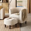 Compact Accent Chair with Ottoman for Living Room - 4 of 4