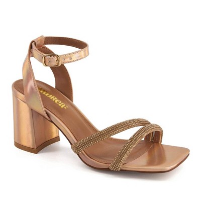 Andrea Exclusive High Heels Sandals With Rhinestones Straps 66624