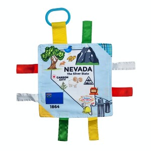 Baby Jack The Learning Lovey Nevada State Baby Tag Crinkle Square Toy That Teaches Facts 8" x 8" - 1 of 4