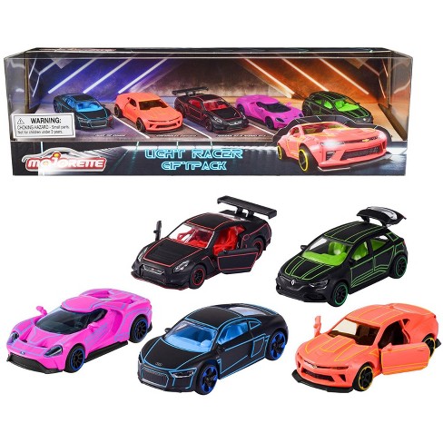 Light Racer Giftpack (2023) 5 Piece Set 1/64 Diecast Model Cars by Majorette