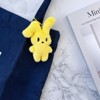 Wrapables Cute Plush Keychain Pendant Charm for Bag, (Set of 2) Bunnies - 3 of 4