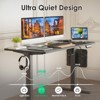 Lirago Black Electric Standing Desk 48x24 Splice Board Carbon Steel Frame 170LB Capacity Height Adjustable - 4 of 4