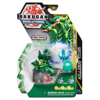 Bakugan Evolutions, Nillious with Nano Sledge and Lancer Platinum Power Up  Pack