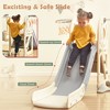 Kids slide set with bus play structure, independent climbing slide toy set and basketball hoop, suitable for boys and girls birthday gifts - 4 of 4