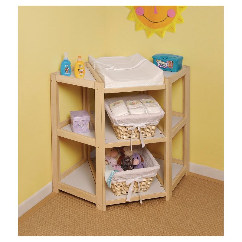 Natural Diaper Corner Baby Changing Table, 2 of 4