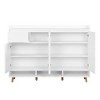 Maliang Shoe Cabinet with Arched Doors and Drawer, Adjustable Shelves for Entryway, Living Room - 3 of 4