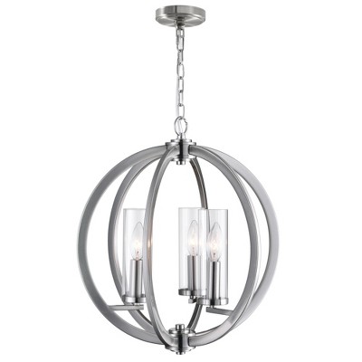 CWI Lighting Elton 3 Light Chandelier With Satin Nickel Finish