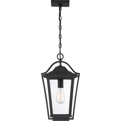 Darius Black Glass Outdoor Hanging Lantern
