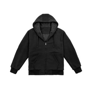 Victory Outfitters Men's Heavyweight Faux Shearling Lined Fleece Hoodie - 1 of 3