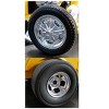 Chrome Drag Wheel and Tire Set of 4 pieces from "1932 Ford 3 Window" 1/18 by Acme - 2 of 3