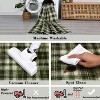 Washable Non-Slip Plaid Carpet - Farmhouse Living Room & Bedroom Rug, Soft Office Decor - 4 of 4