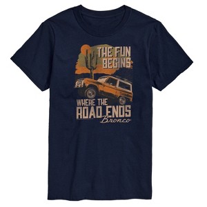 Men's - Ford - Bronco Fun Begins Where The Road Ends Short Sleeve Graphic T-Shirt - 1 of 4