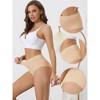 Allegra K Women's High Waisted Silky Breathable No Trace Hipster Stretch Briefs Multicolored - 3 of 4