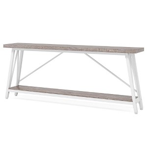 Resenkos Console Table, Sofa Table, 70.9" Console Table, Extra Long Sofa Table Behind Couch,Light Gray & White - 1 of 4