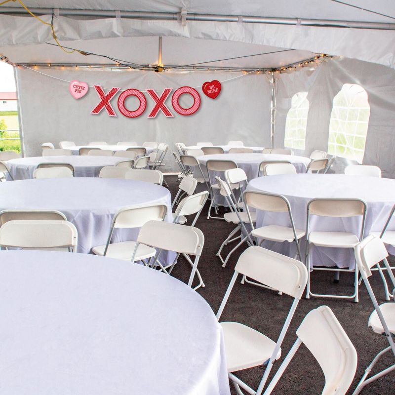 Big Dot of Happiness Conversation Hearts - Valentine's Day Party Decorations - XOXO - Outdoor Letter Banner, 3 of 9