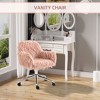 NicBex Adjustable Home Office Chair Modern Swivel Computer Chair Vanity Chair with 5 Casters and Mid-Back for Office, Study, Living Room - 2 of 4