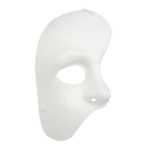 Forum Novelties White Half Phantom Of The Opera Adult Costume Mask - 1 of 3