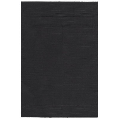 JAM Paper 6 x 9 Open End Catalog Envelopes Black 88095