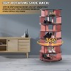 Kings Brand Furniture Cassidy 360° revolving shoe rack—perfect for closets, entryways, bedrooms, or hallways for stylish, space-saving storage - 2 of 4