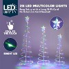 Joyfy 3 Packs Christmas Spiral Tree Yard Light Outdoor Decoration, 220 LED Lights with Stakes for Xmas Party Indoor Outdoor Garden Holiday Decoration - 4 of 4